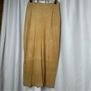 Filly + Colt soft suede vintage western midi skirt - S